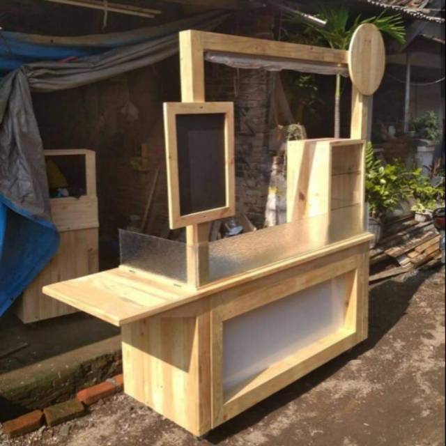 Booth kayu jati belanda Shopee Indonesia