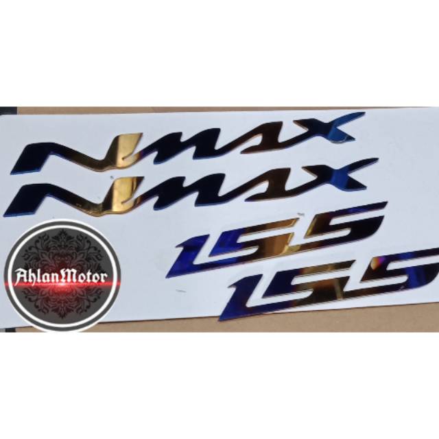 Emblem N-MAX Pelangi /Emblem pelangi /Emblem Murah /TulisanN-MAX pelangi /Aksesoris N-MAX/logo N-MAX
