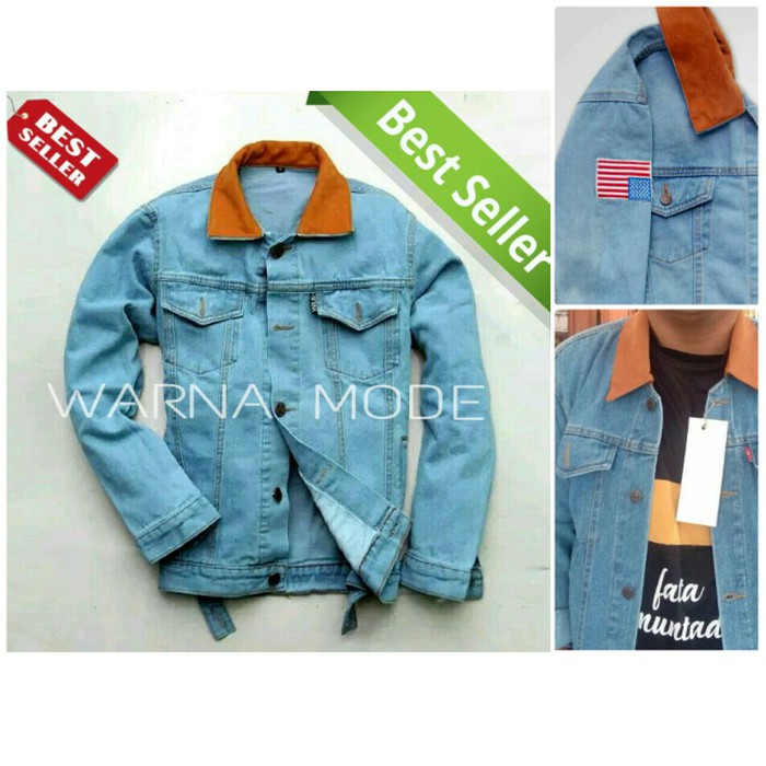PAKAIAN PRIA MURAH JAKET PRIA ATASAN PRIA Fleece H fashion G8K5 Jaket Dilan. jaket jeans dilan