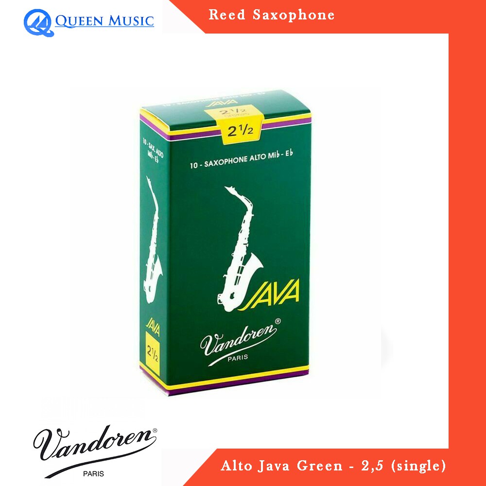 Reed Saxophone Alto Vandoren Java Green 2,5 - single