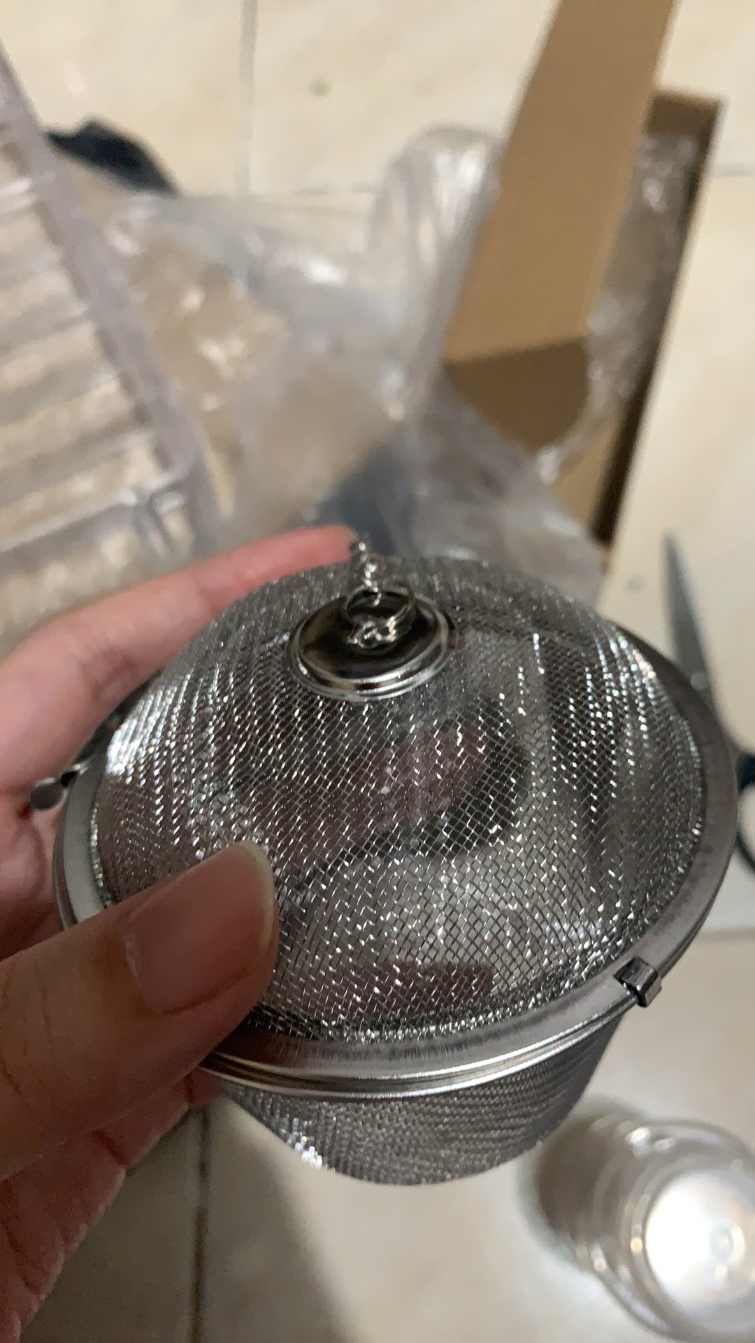 Large Saringan Teh Celup Stainless Steel Tea Infuser Rempah De021