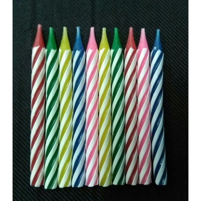 Lilin Spiral Warna Kecil