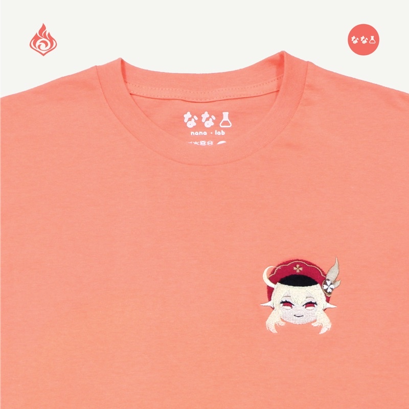 Kaos bordir / Embroidered t-shirt - Genshin Impact - KLEE