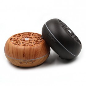 Kongyide Air Humidifier Aromatherapy Diffuser Wood Design 300ml - AJ-511 - Dark Brown