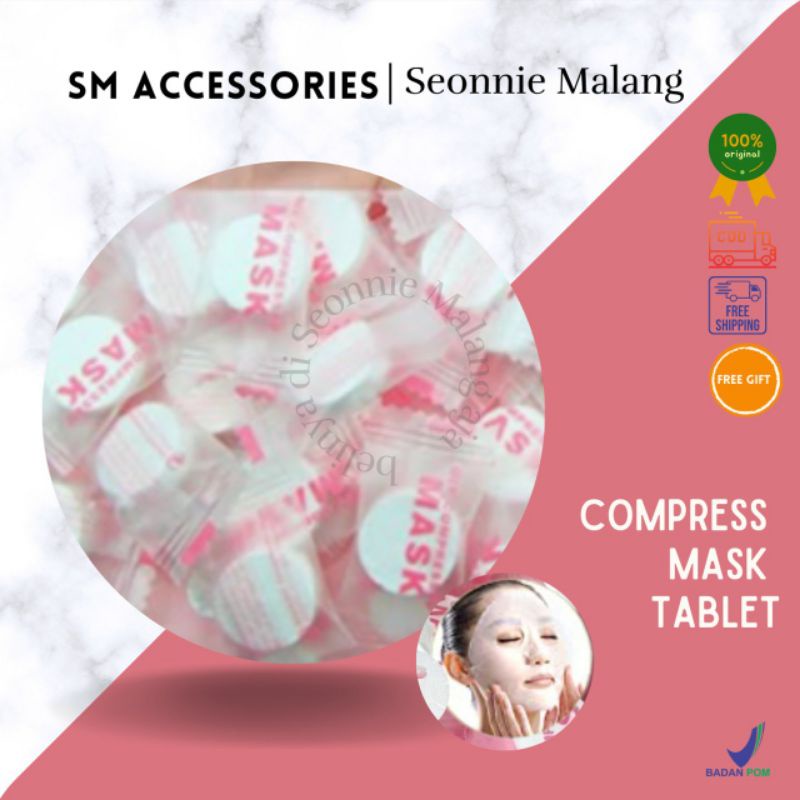 Kompres Masker Tablet Candy Permen Wajah