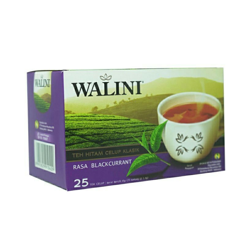 

WALINI Teh Hitam celup 25's blackcurrant.