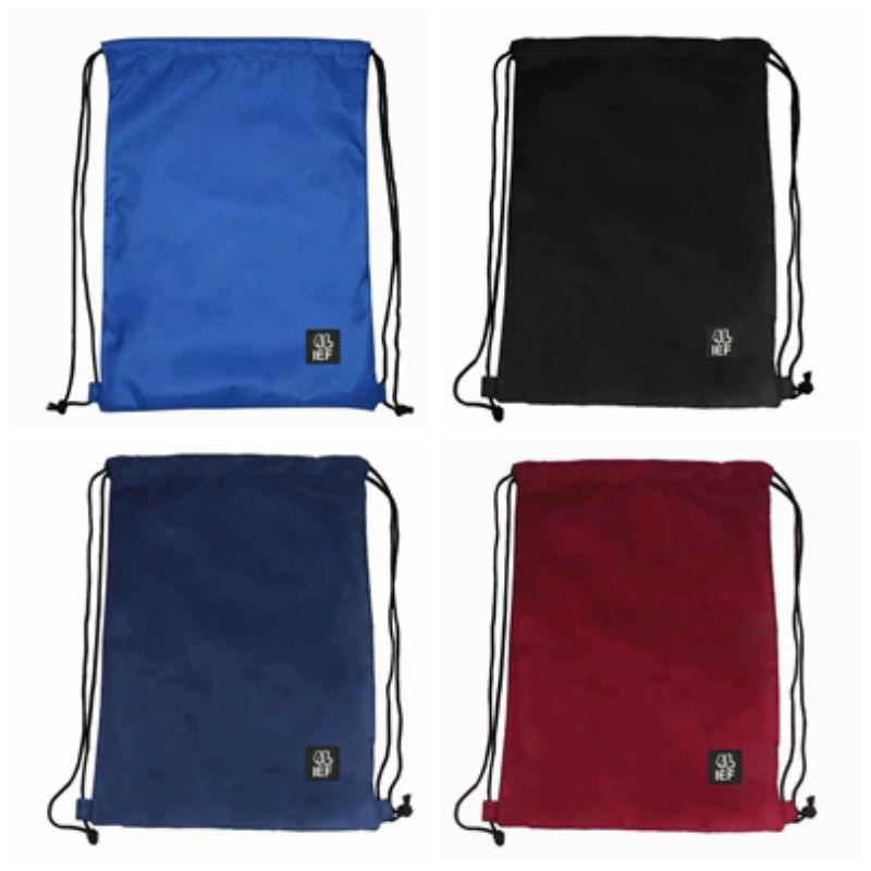 Tas Serut Polos Anti Air (Waterproof) dan Tebal /Drawstring/Stringbag/Gymsack/UNISEX