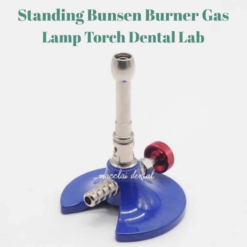 DENTAL STANDING BUNSEN BURNER GAS LAMP TORCH DENTAL LAB