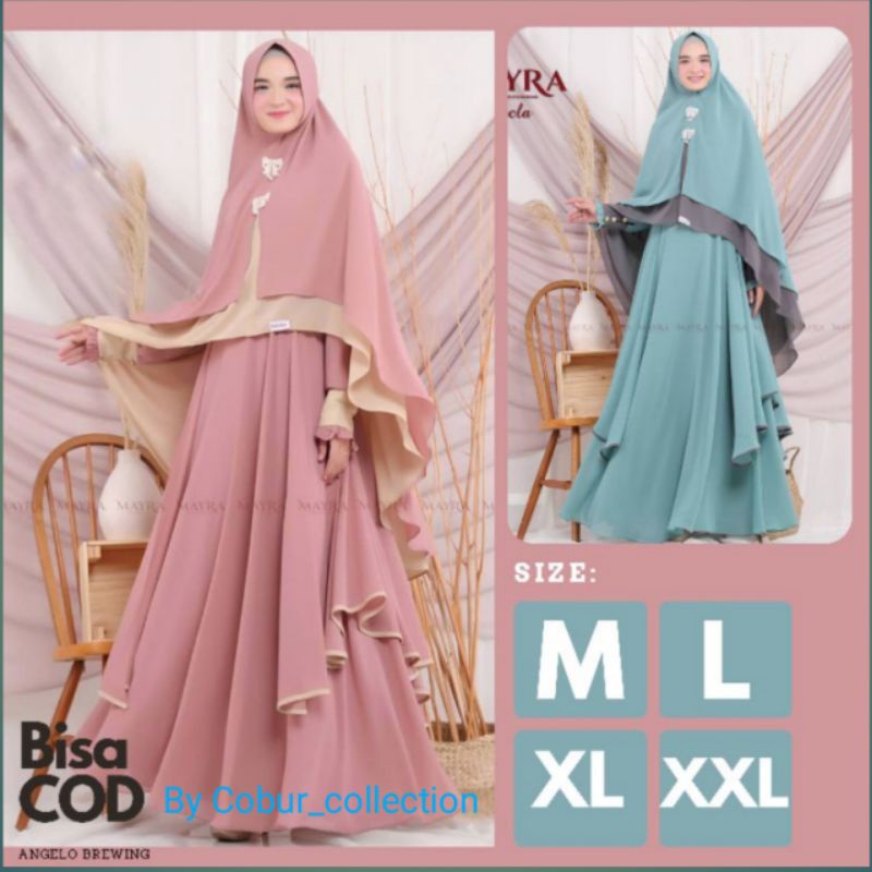 M L XL XXL Ns Fc Najibah Gamis Syar'i asdf KAFFA SYARI SET Set Hijab CERUTY Babydoll GAMIS JUMBO