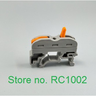 Wago Connector Konektor wago 1Pin Din rail Universal kabel listrik conector rel besi