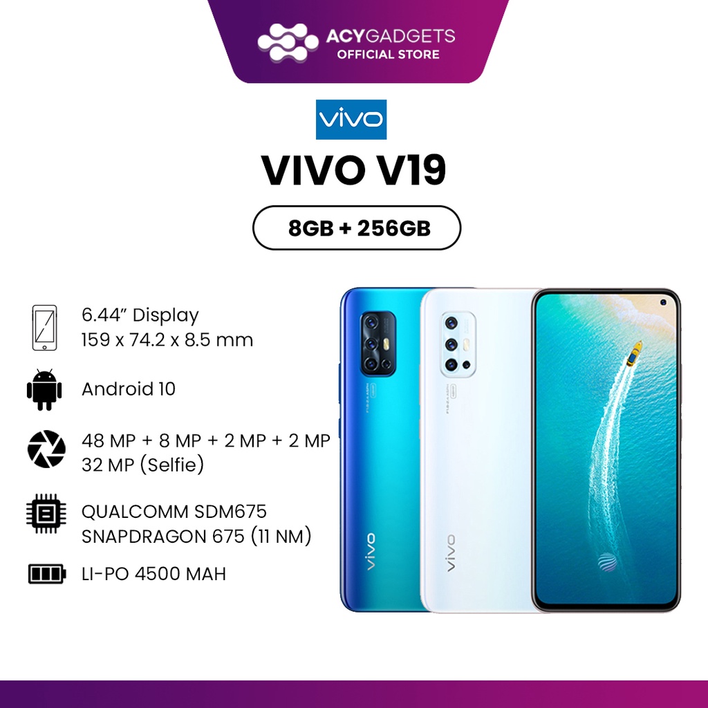 VIVO V19 8/256GB GARANSI RESMI VIVO