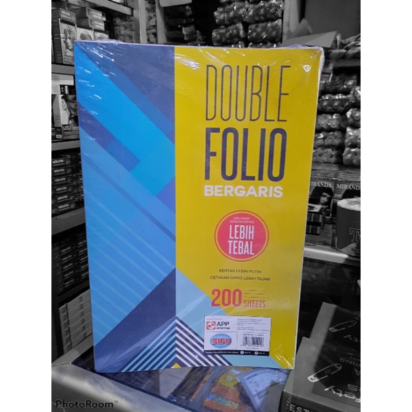 

Kertas Double Folio Garis Sidu 200Sheet
