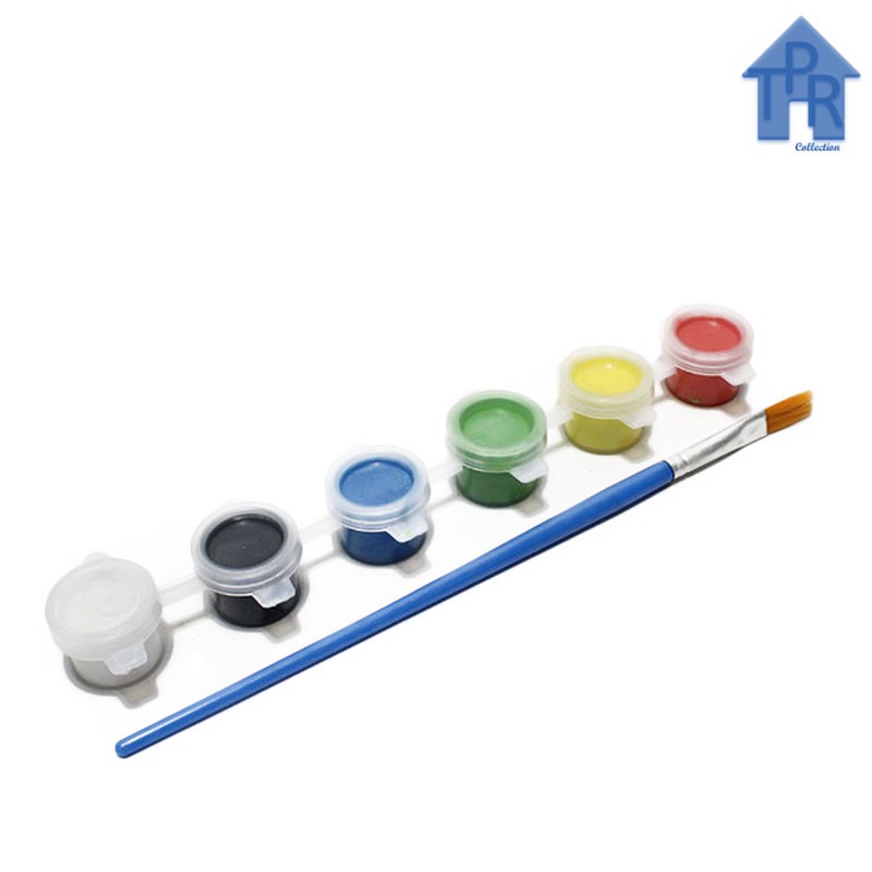 Cat Akrilik Untuk Prakarya Tanah Liat 6warna x 3mL Cat Akrilik Untuk Prakarya Tanah Liat 6warna x 3mL
