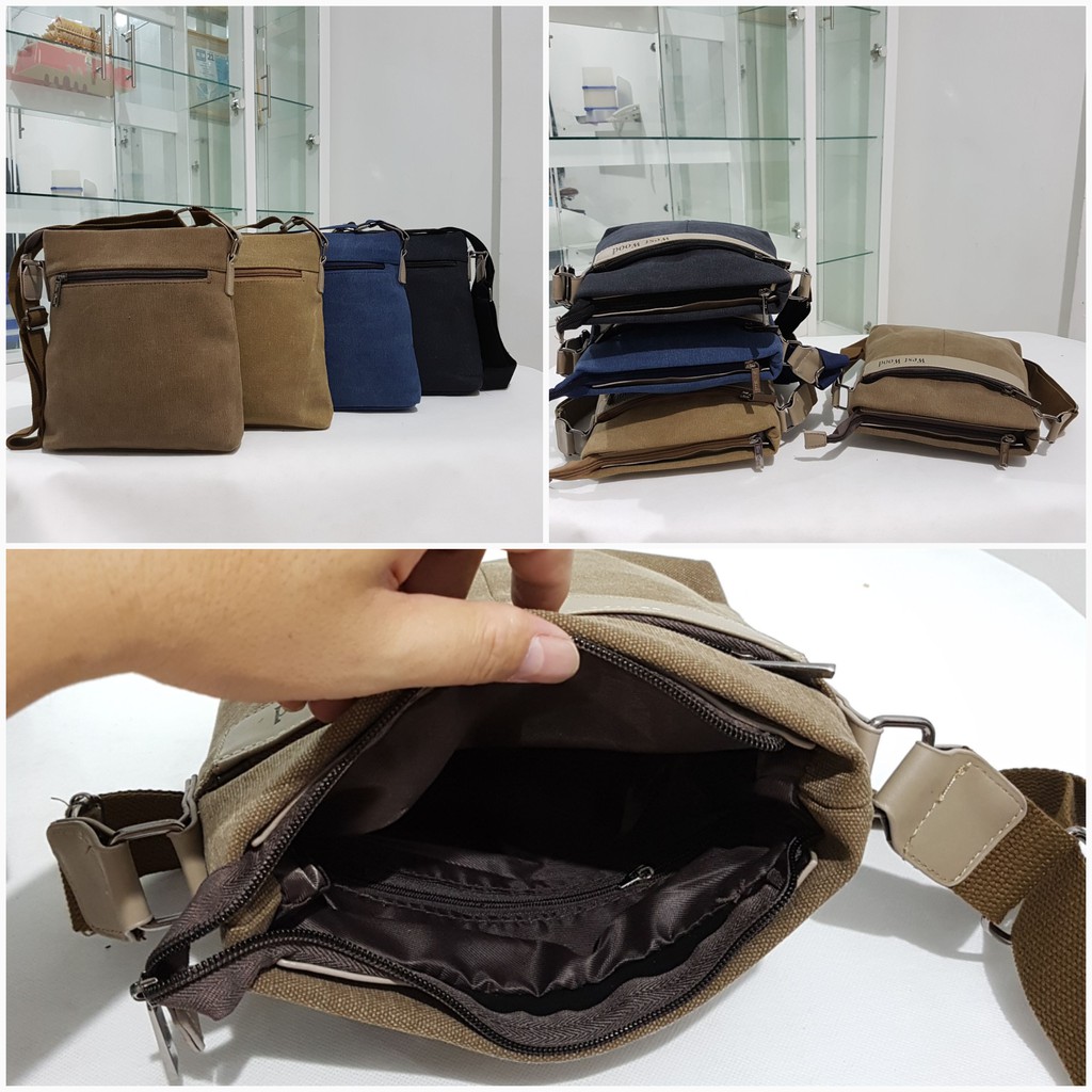 Men Shoulder Bag Tas Selempang Pria WEST WOOD M489