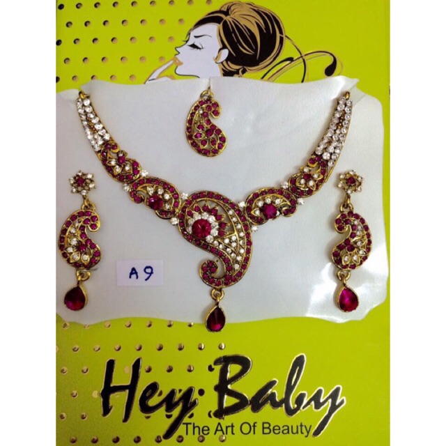 Kalung Set India / Kalung India / Perhiasan India / Kalung Etnik India / Kalung Nikah / Kalung Pesta