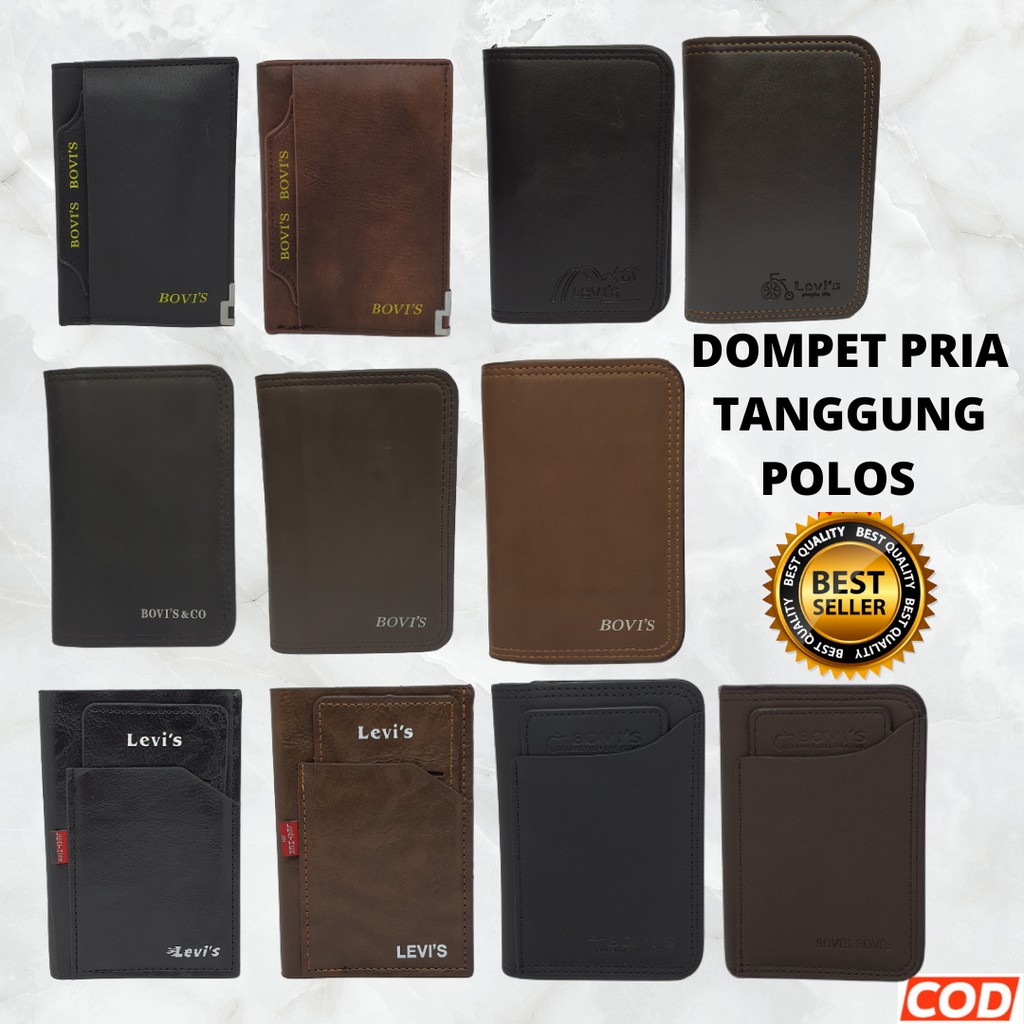 Dompet Pria Dewasa Bovis Model Tanggung 3/4 Tipis Bahan Premium Tipe Terbaru