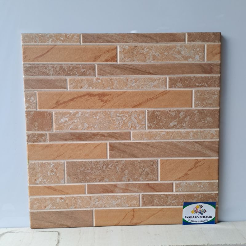 keramik dinding teras / pagar / batu alam 40x40 ESMERALDA GOLD