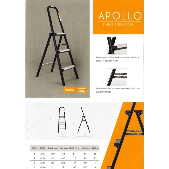 Tangga Lipat Tangga Aluminium Fortuna Apollo Ap-06