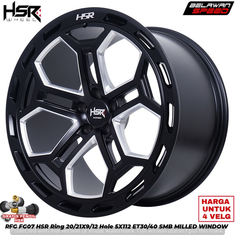 VELG MOBIL RACING RING 21 HSR RFG FG07 PCD 5X112 UNTUK MERCY CRV MAZDA CX5