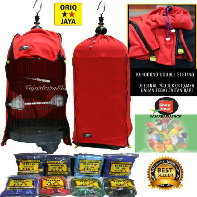 Kerodong Krodong Lovebird Oriq Jaya Double Sletting - Kaos Tebal Kualitas