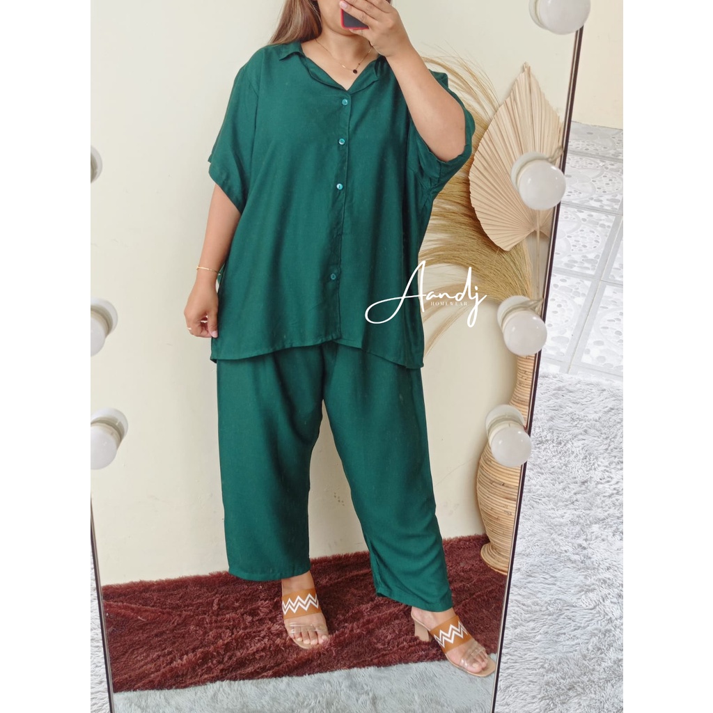 JUMBO PIYAMA POLOS / SETELAN BIG SIZE LD 125 (80-105) / SUPER JUMBO XXXL-1