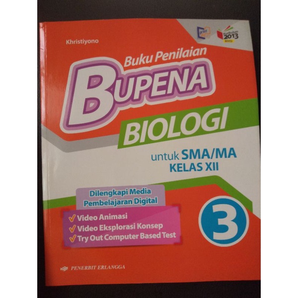 Buku Pelajaran SMA IPA Kelas 12 Bupena Penerbit Erlangga PRELOVED
