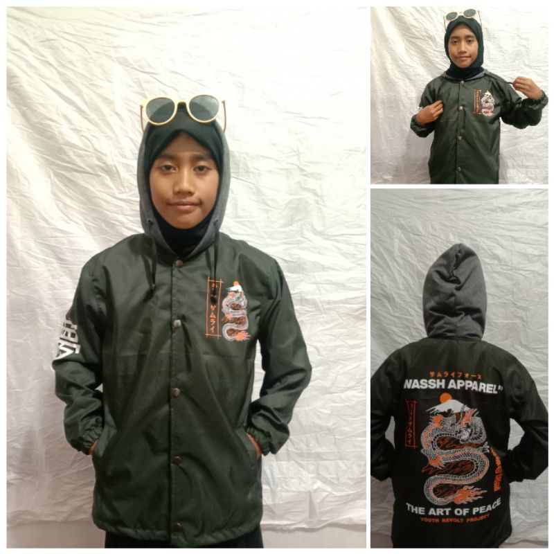 JAKET COACH naga,PRIA&WANITA HUDI NAGA ANAK 8-13 TH,original,wassh aparrel