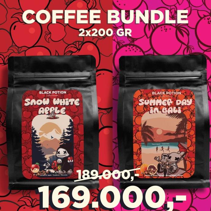 

[COD] Snow White Apple X Summer in bali 2pcs Roasted Coffee beans-biji kopi [COD]