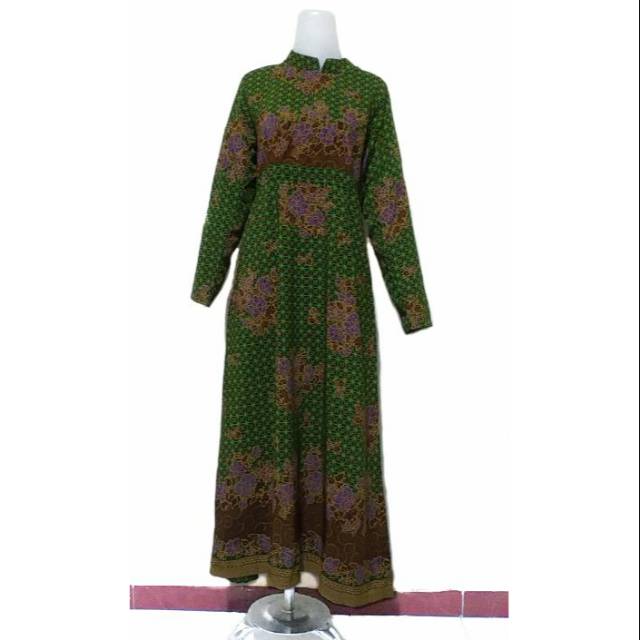 Gamis Seragam Muslimat Batik NU Asli,Baju Gamis Terusan Seragam Batik Muslimat NU Original