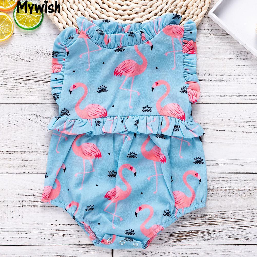 flamingo romper womens