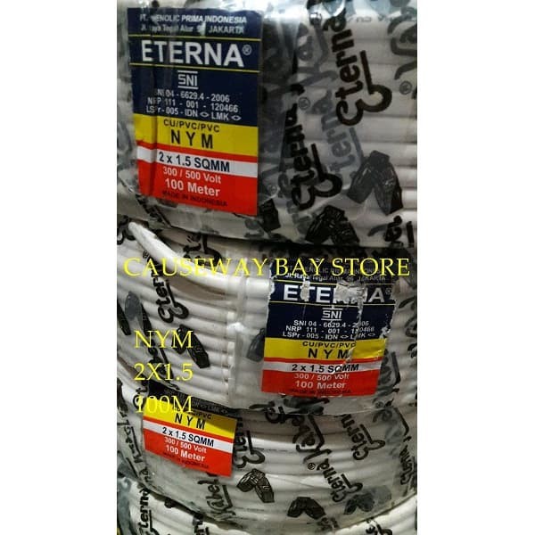 KABEL NYM 2 X 1,5 ( 100M ) ETERNA