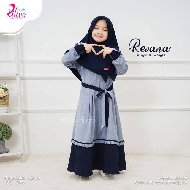 Gamis Anak. Gamis Revana - Alwa Hijab (Ready Stock)