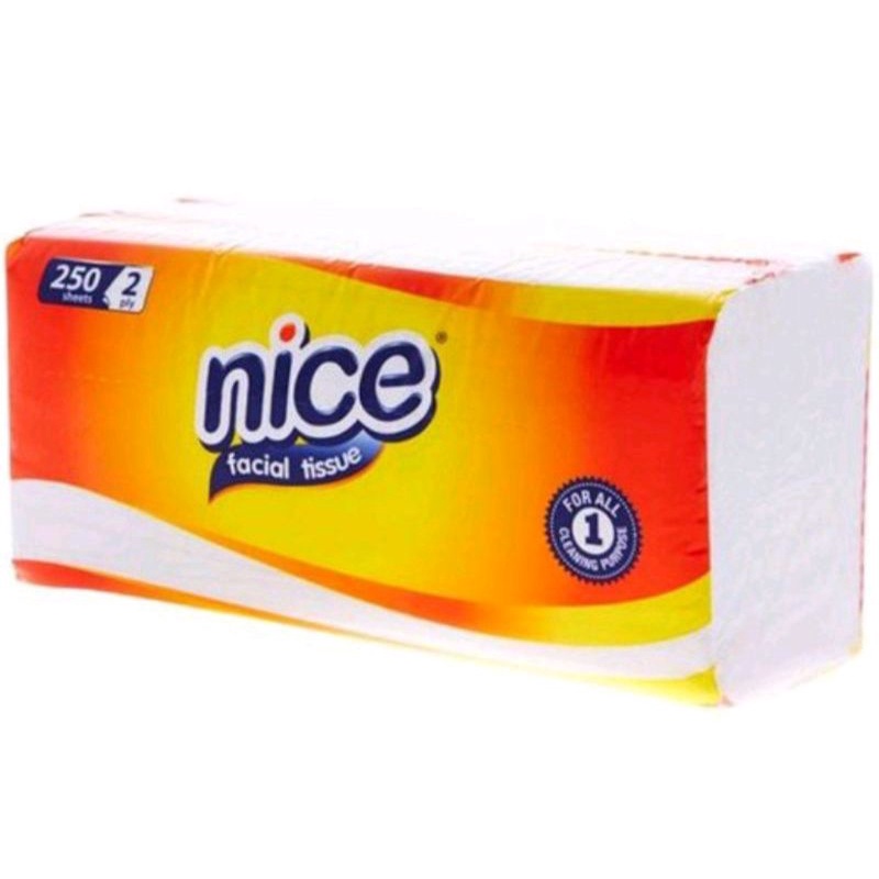 Tisu / Tissue Nice 250 Sheets 2 Ply = 1 Paket [ isi 4 pcs ]