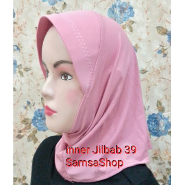 Inner Jilbab/bergo pendek/jilbab pendek pink