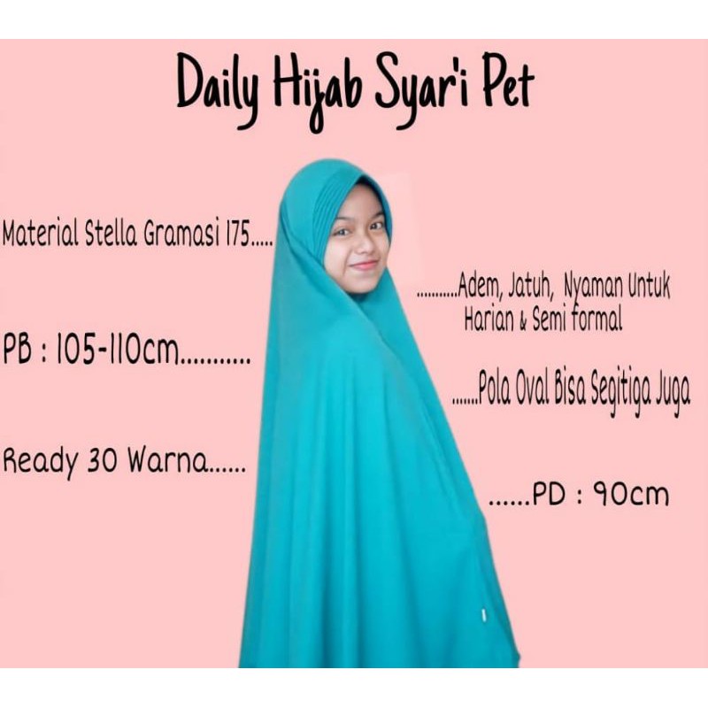 Daily Hijab Syar'i Pet C-geulis