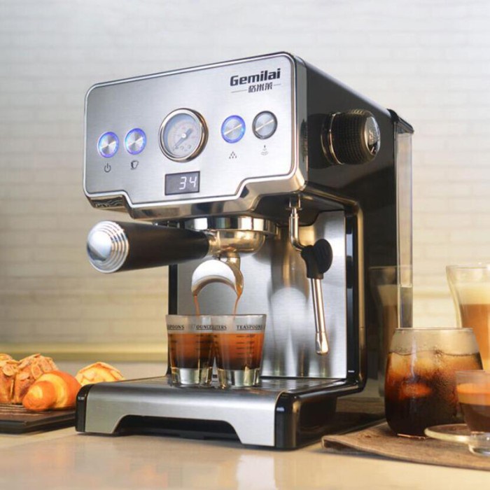 Gemilai Mesin Kopi Semi Automatic Espresso 15 Bar 1.7 Liter