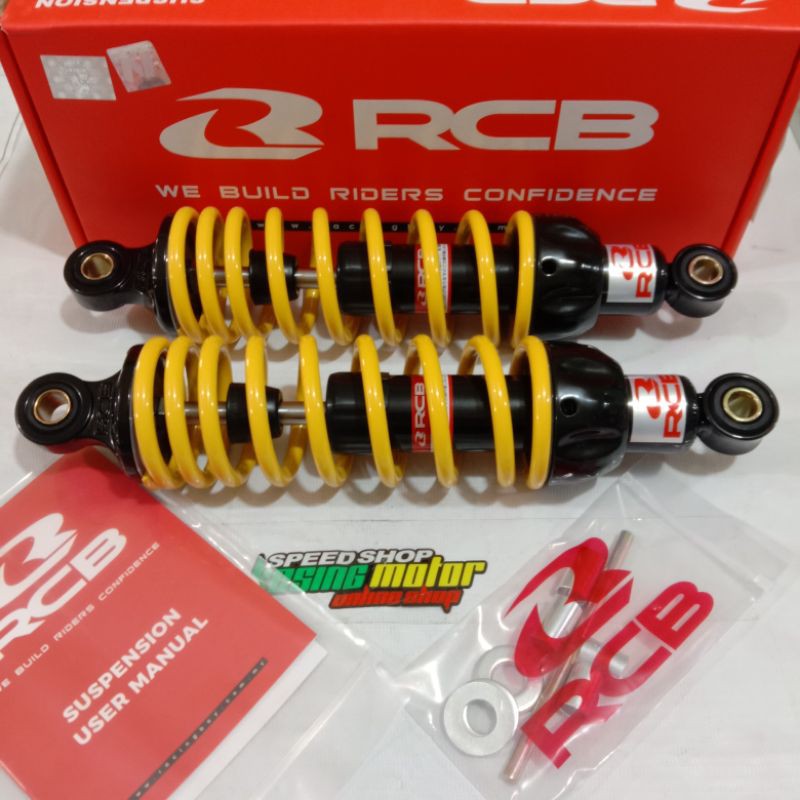 Shockbreaker Non Tabung New RCB 275MM Per Kuning/Hitam Jupiter,Vega,Fizr,Cripton,Jupiter Fi,Vega zr