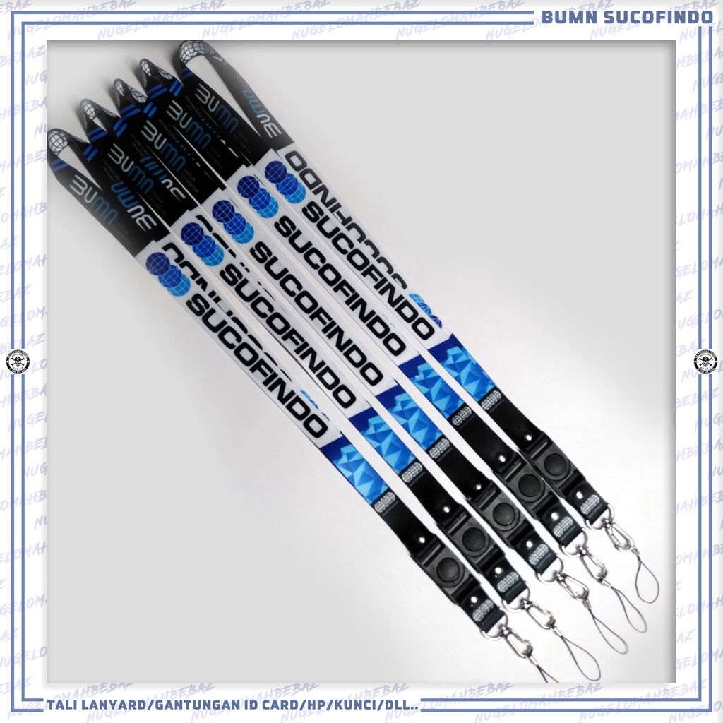 

TALI LANYARD GANTUNGAN ID CARD/HP/KUNCI/DLL.. BUMN SUCOFINDO