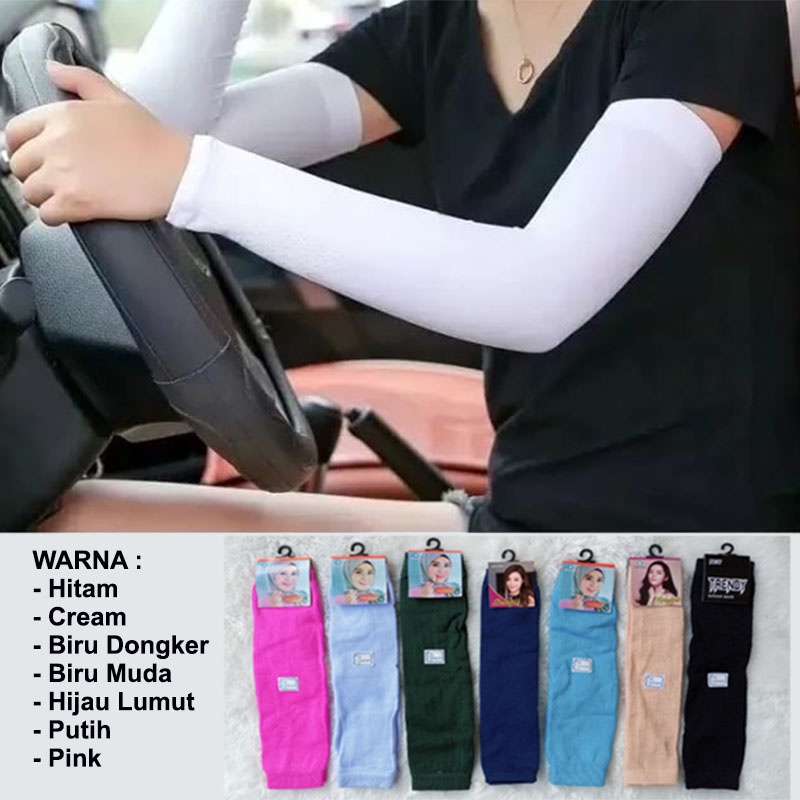 Manset Deker Tangan Wanita - Handsock Tangan Bahan Kaos