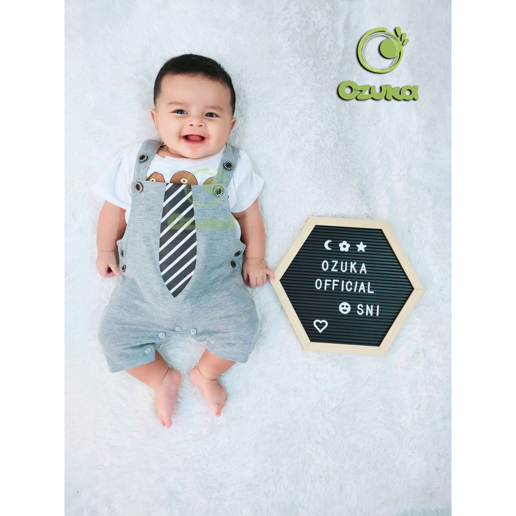 Baju Bayi Laki Laki 0 3 6 Bulan Baju Kodok Bayi Baru Lahir Newborn Lucu Dasi Jumper Ozuka