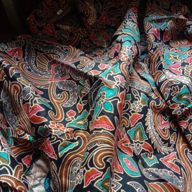 Risna Batik Hrb026 Kenongo Hem Pendek Padi Pekalongan M L Xl Batik Pria Murah Modern