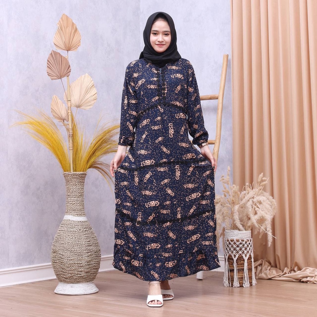 DASTER ARAB LONGDRESS RENDA BUSUI  | RAYON SUPER GRADE A | RESLETING DEPAN BUSUI ELSA | RENDA MILO-2