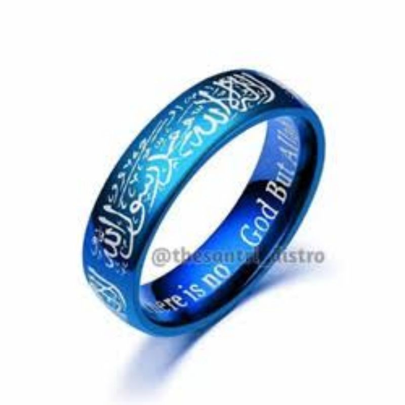 cincin titanium couple / Tauhid syahadat termurah