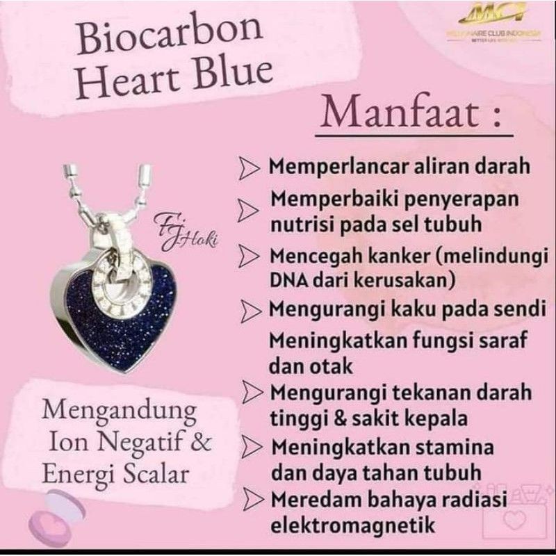 KALUNG KESEHATAN MCI/HEART BLUE/ KALUNG LOVE
