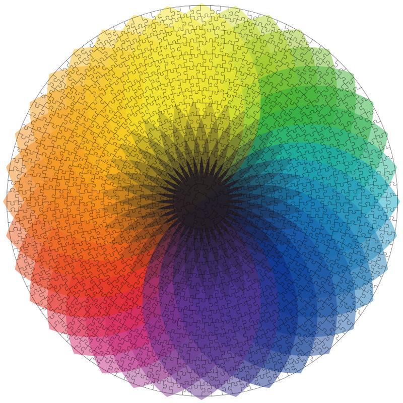 ToysZoona Round Puzzle 1000 Creative Colourful / Mainan Edukasi / Round Puzzle / Jigsaw Puzzle / Jigsaw Puzzle 1000 Pcs / Puzzle 1000 Pcs