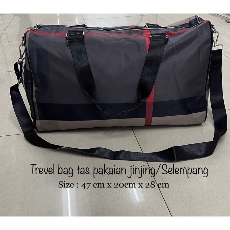 Tas GYM /Tas Travel Pakaian Import Tas Duffel Cotton Nigh Quality