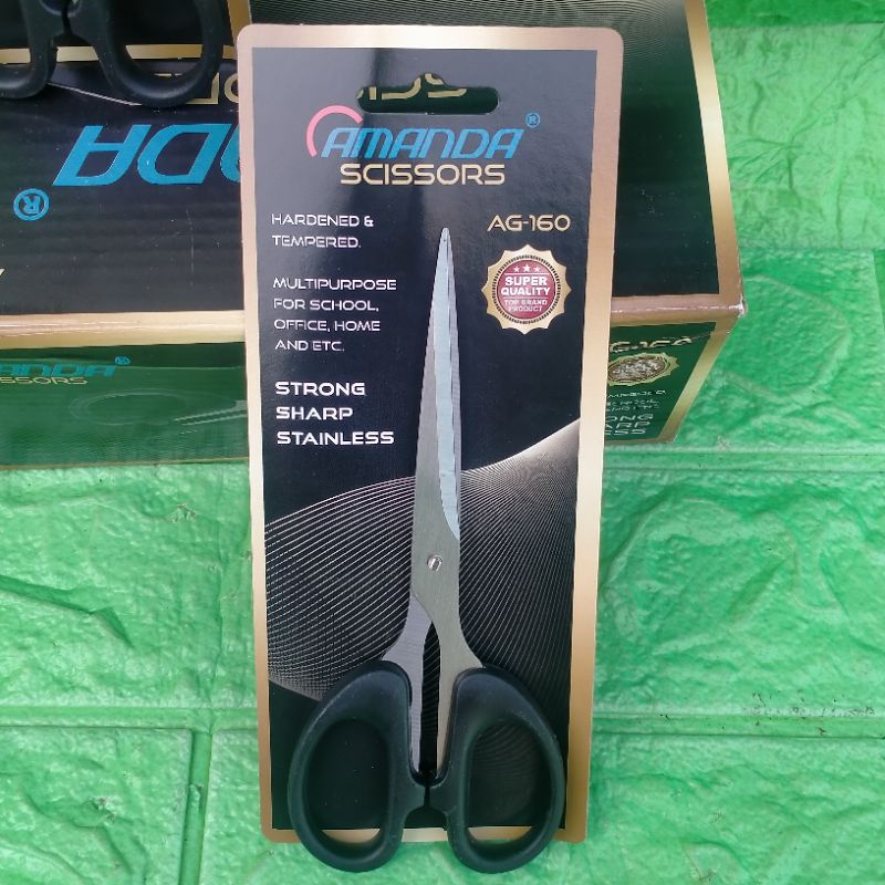 

AMANDA SCISSOR GUNTING STAINLESS SEDANG SERBAGUNA/STRONG SHARP STAINLESS GROSIR