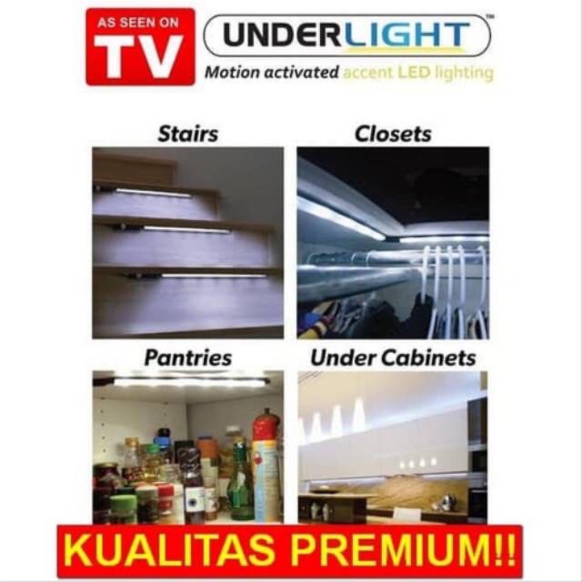 BOSJKT779 Underlight Motion Actived Lampu LED /Lampu Hias / Lampu Dinding / Penerangan Ruangan