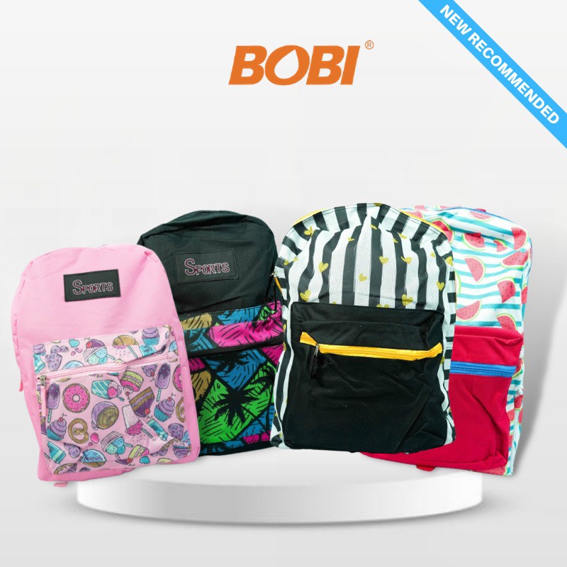 BIG SALE!!! Tas Ransel Motif / kode 201020-G / 4 Variasi Warna / Tas Ransel Sekolah-Kuliah-Kerja