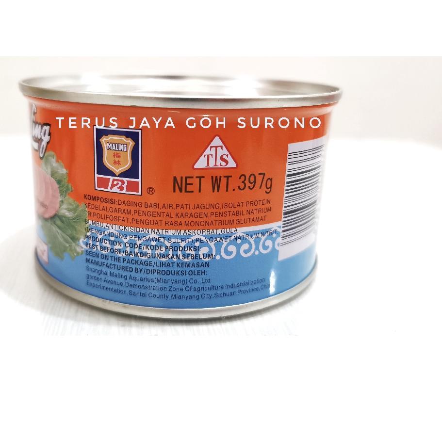 

Best Seller!! (grf-770) Maling Pork Luncheon Meat 397g Daging Babi Ma Ling 397g